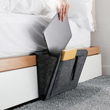 Bed Storage Bag with Pocket Felt, Bedside Hanger, Table Sofa Bedroom Mattress Bedside Anti-slip Organizer Holders
