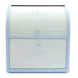 HARRA HOME 2-Tier Bread Box For Kitchen Counter, Bread Bin Storage Container For Loaves, Pastries, And More, (12 X 9.5 X 13) Inch (Blue)