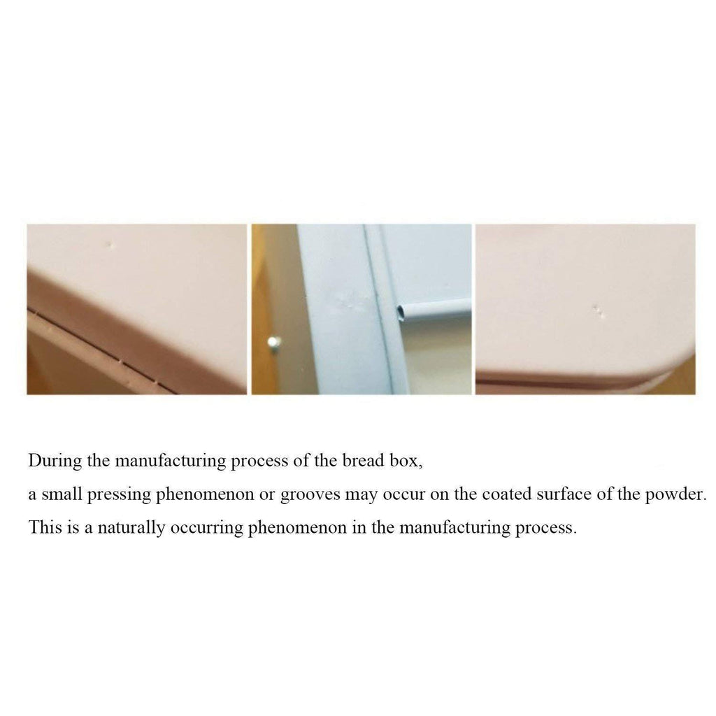 HARRA HOME 2-Tier Bread Box For Kitchen Counter, Bread Bin Storage Container For Loaves, Pastries, And More, (12 X 9.5 X 13) Inch (Blue)