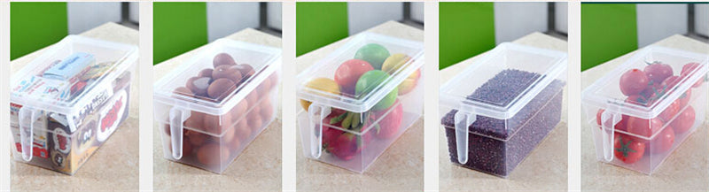 Kitchen Transparent Storage Box Grains Beans Storage Contain Sealed Home Organizer Food Container Refrigerator Storage Boxes