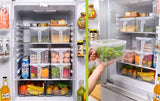 Kitchen Transparent Storage Box Grains Beans Storage Contain Sealed Home Organizer Food Container Refrigerator Storage Boxes