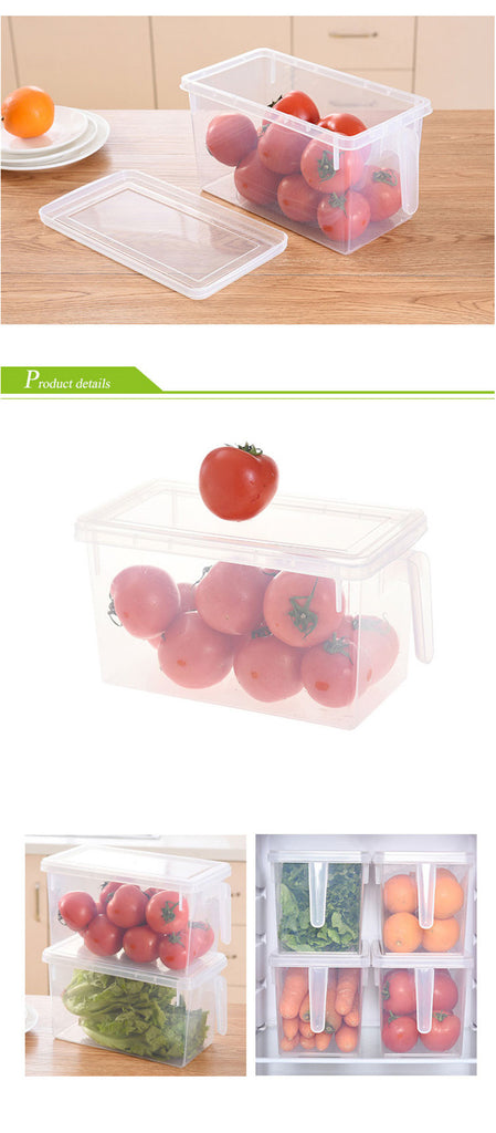 Kitchen Transparent Storage Box Grains Beans Storage Contain Sealed Home Organizer Food Container Refrigerator Storage Boxes