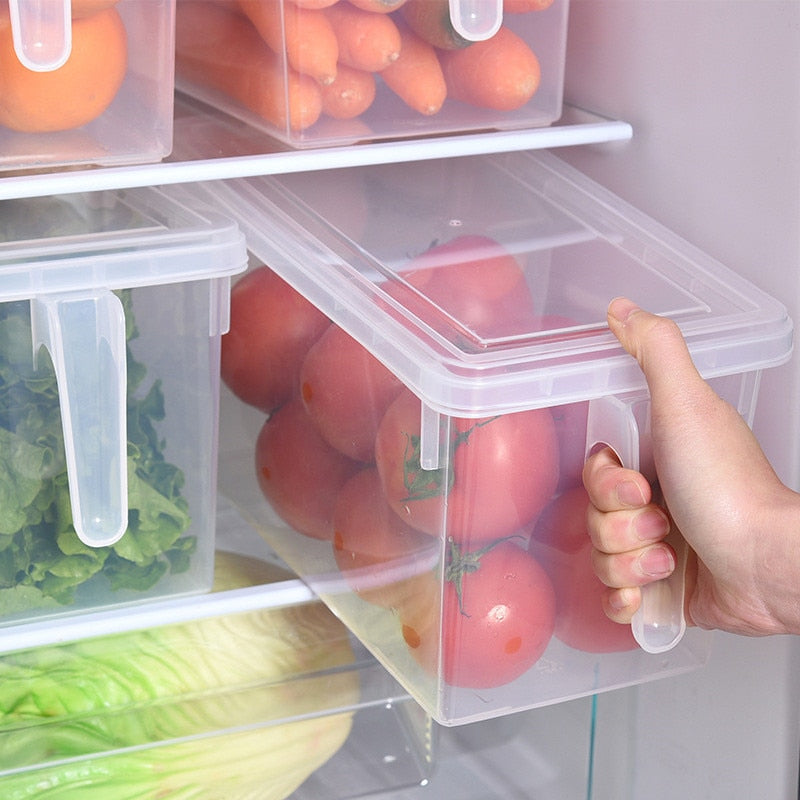 Kitchen Transparent Storage Box Grains Beans Storage Contain Sealed Home Organizer Food Container Refrigerator Storage Boxes