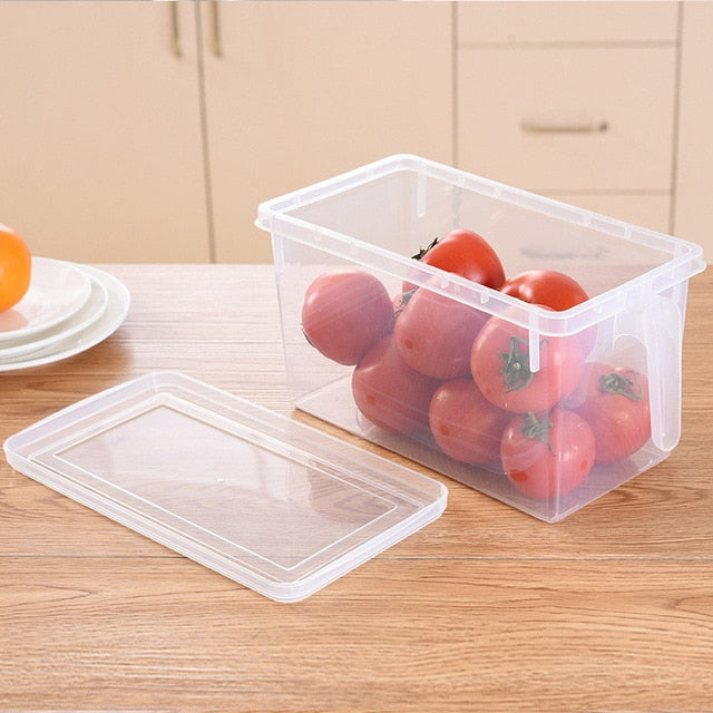 Kitchen Transparent Storage Box Grains Beans Storage Contain Sealed Home Organizer Food Container Refrigerator Storage Boxes