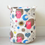 New Waterproof Cotton linen foldable Laundry Basket Dirty clothing Storage box Kids Toy Organizer tool storage organizer