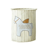New Waterproof Cotton linen foldable Laundry Basket Dirty clothing Storage box Kids Toy Organizer tool storage organizer
