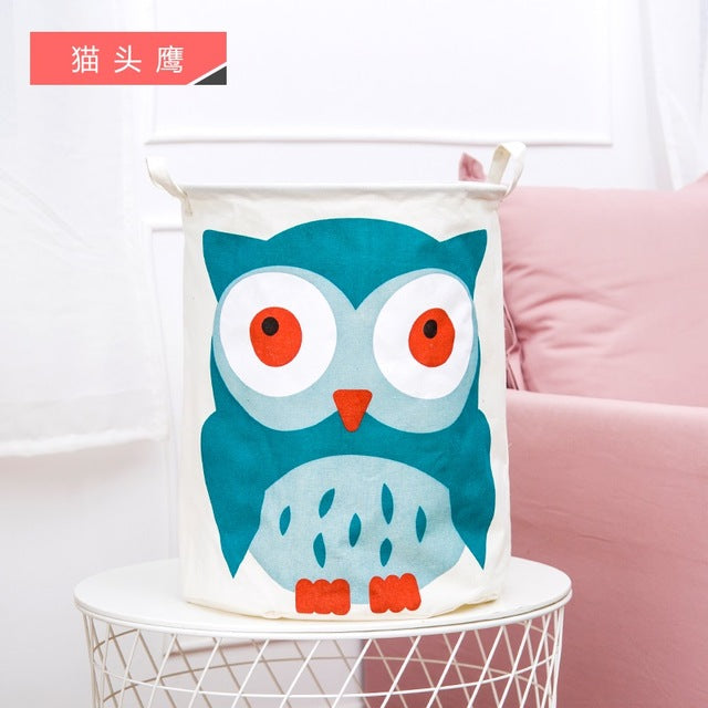 New Waterproof Cotton linen foldable Laundry Basket Dirty clothing Storage box Kids Toy Organizer tool storage organizer