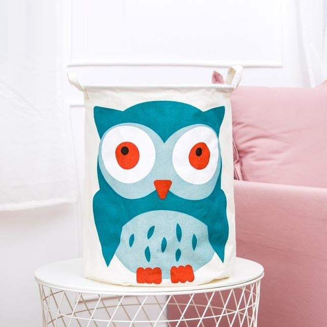 New Waterproof Cotton linen foldable Laundry Basket Dirty clothing Storage box Kids Toy Organizer tool storage organizer