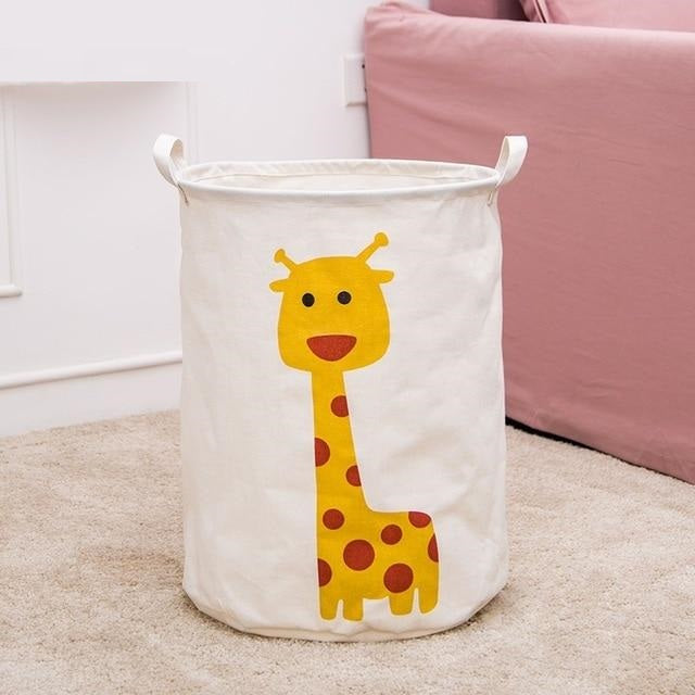 New Waterproof Cotton linen foldable Laundry Basket Dirty clothing Storage box Kids Toy Organizer tool storage organizer