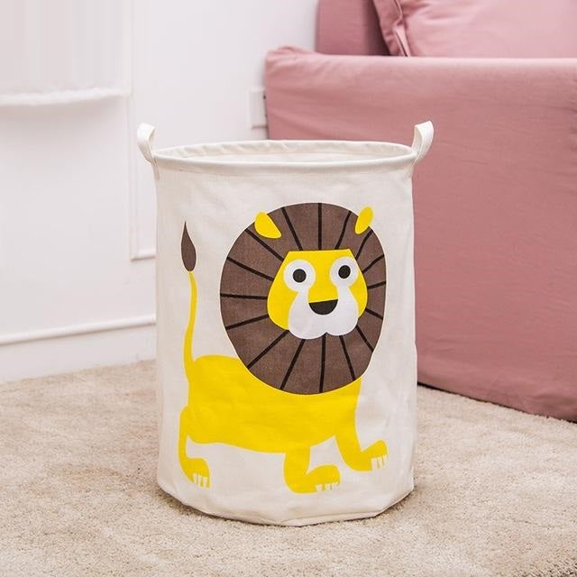 New Waterproof Cotton linen foldable Laundry Basket Dirty clothing Storage box Kids Toy Organizer tool storage organizer