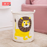 New Waterproof Cotton linen foldable Laundry Basket Dirty clothing Storage box Kids Toy Organizer tool storage organizer