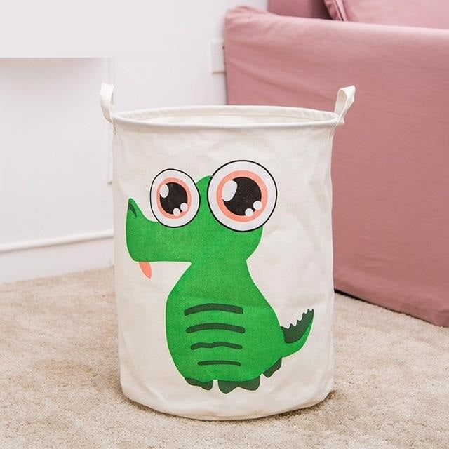 New Waterproof Cotton linen foldable Laundry Basket Dirty clothing Storage box Kids Toy Organizer tool storage organizer