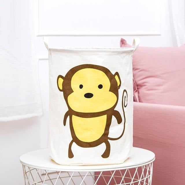 New Waterproof Cotton linen foldable Laundry Basket Dirty clothing Storage box Kids Toy Organizer tool storage organizer