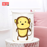 New Waterproof Cotton linen foldable Laundry Basket Dirty clothing Storage box Kids Toy Organizer tool storage organizer
