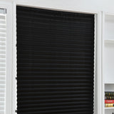 Interior window blinds,  Self-Adhesive Pleated Blinds Half Blackout Windows Curtains for Bathroom Kitchen Balcony Shades For Coffee/Office Door