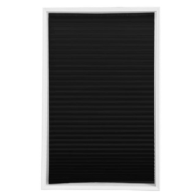 Interior window blinds,  Self-Adhesive Pleated Blinds Half Blackout Windows Curtains for Bathroom Kitchen Balcony Shades For Coffee/Office Door