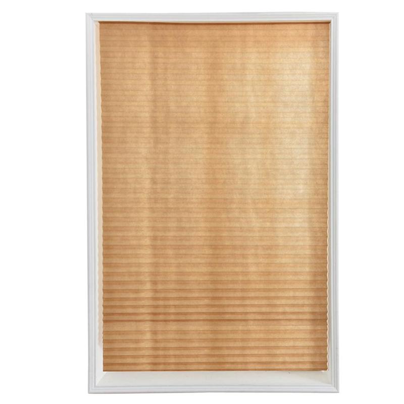 Interior window blinds,  Self-Adhesive Pleated Blinds Half Blackout Windows Curtains for Bathroom Kitchen Balcony Shades For Coffee/Office Door