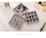 Jewelry Organizer tidying up collection box glass drawer cosmetics storage box organizer containers