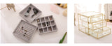 Jewelry Organizer tidying up collection box glass drawer cosmetics storage box organizer containers