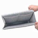 Bed Storage Bag with Pocket Felt, Bedside Hanger, Table Sofa Bedroom Mattress Bedside Anti-slip Organizer Holders
