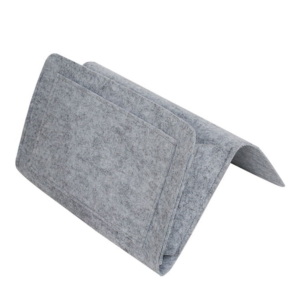Bed Storage Bag with Pocket Felt, Bedside Hanger, Table Sofa Bedroom Mattress Bedside Anti-slip Organizer Holders