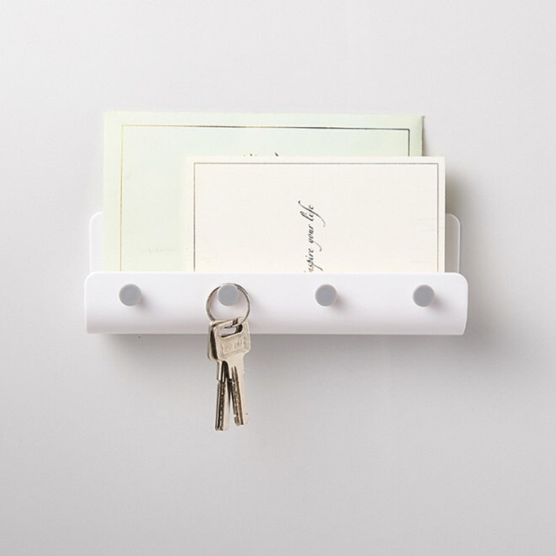 Creative Keyboards for hanging keys, Modern Key Holder Hanger with Adhesize Hooks for Kitchen Bathroom Home Wall Organizer