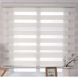 Simple Fabric Double Layer Zebra Customized Roller Blinds For Room Kitchen