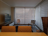 Simple Fabric Double Layer Zebra Customized Roller Blinds For Room Kitchen