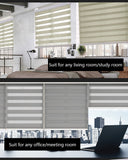 Simple Fabric Double Layer Zebra Customized Roller Blinds For Room Kitchen