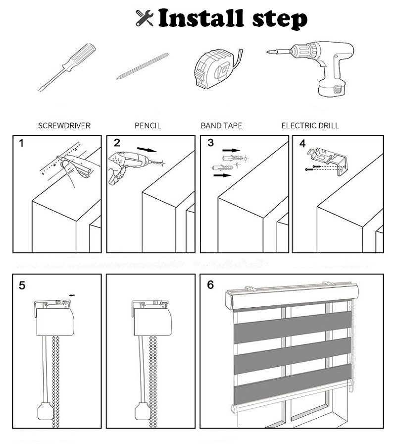 Simple Fabric Double Layer Zebra Customized Roller Blinds For Room Kitchen