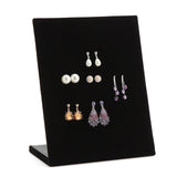 L Shape Earring Display Stand Holder Velvet Stud Earrings Display Rack Pin Ear Ring Jewelry Storage Holder Shelf (60 pairs)