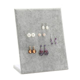 L Shape Earring Display Stand Holder Velvet Stud Earrings Display Rack Pin Ear Ring Jewelry Storage Holder Shelf (60 pairs)