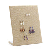 L Shape Earring Display Stand Holder Velvet Stud Earrings Display Rack Pin Ear Ring Jewelry Storage Holder Shelf (60 pairs)