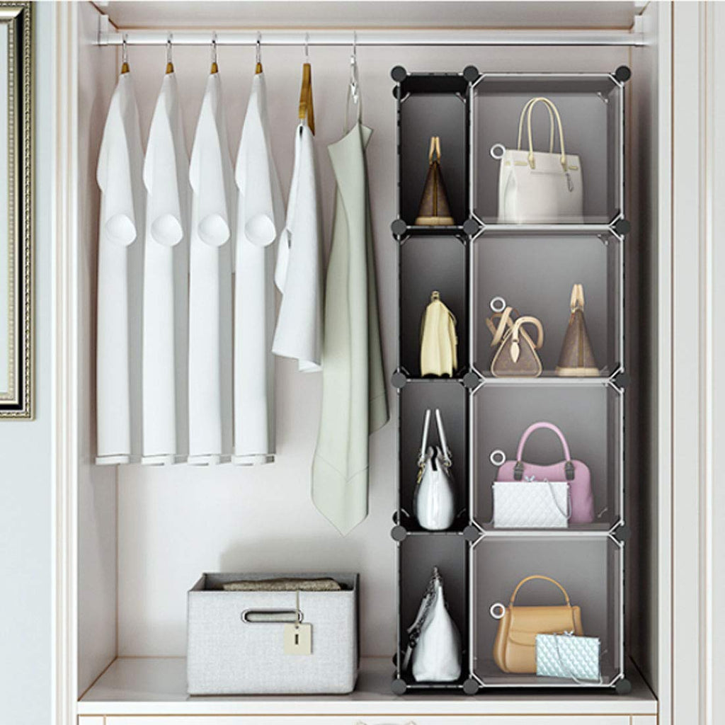 Detachable Hanging Handbag Purse Organizer For Closet, Purse Bag Storage  Holder For Wardrobe Closet With 4 Shelves Space Saving Purse Organizers
