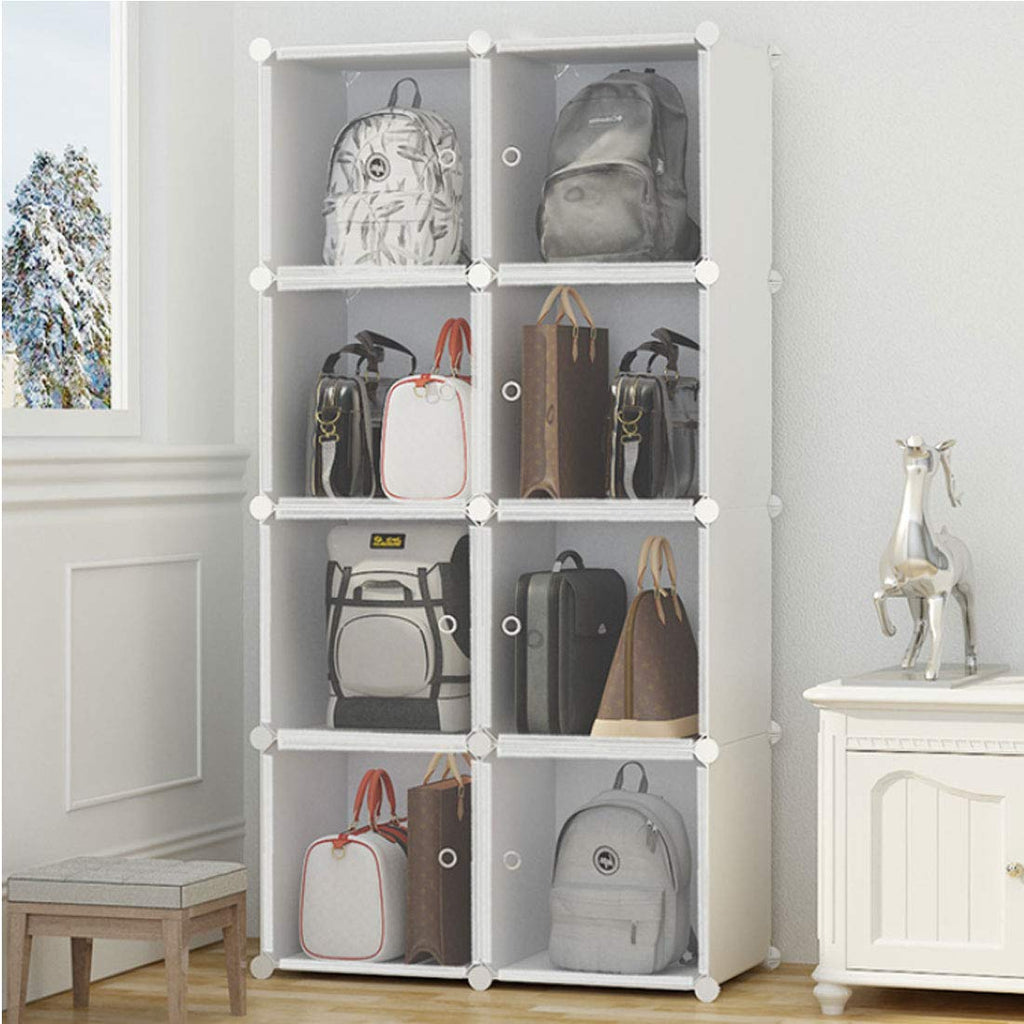 Way Basics Purse Organizer - Clutch Bag Wallet Storage Solution for Closet  Dresser Bedroom, 4 Sections, Espresso Wood Grain