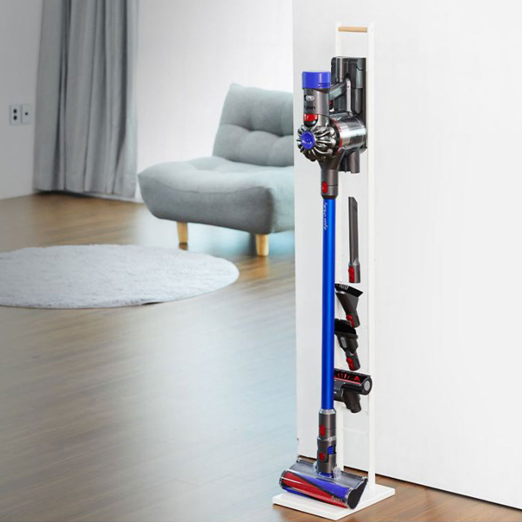 Modern & Wood Accent Vaccum Docking Station, Stable Stand Holder for Cordless Vacuum Cleaners