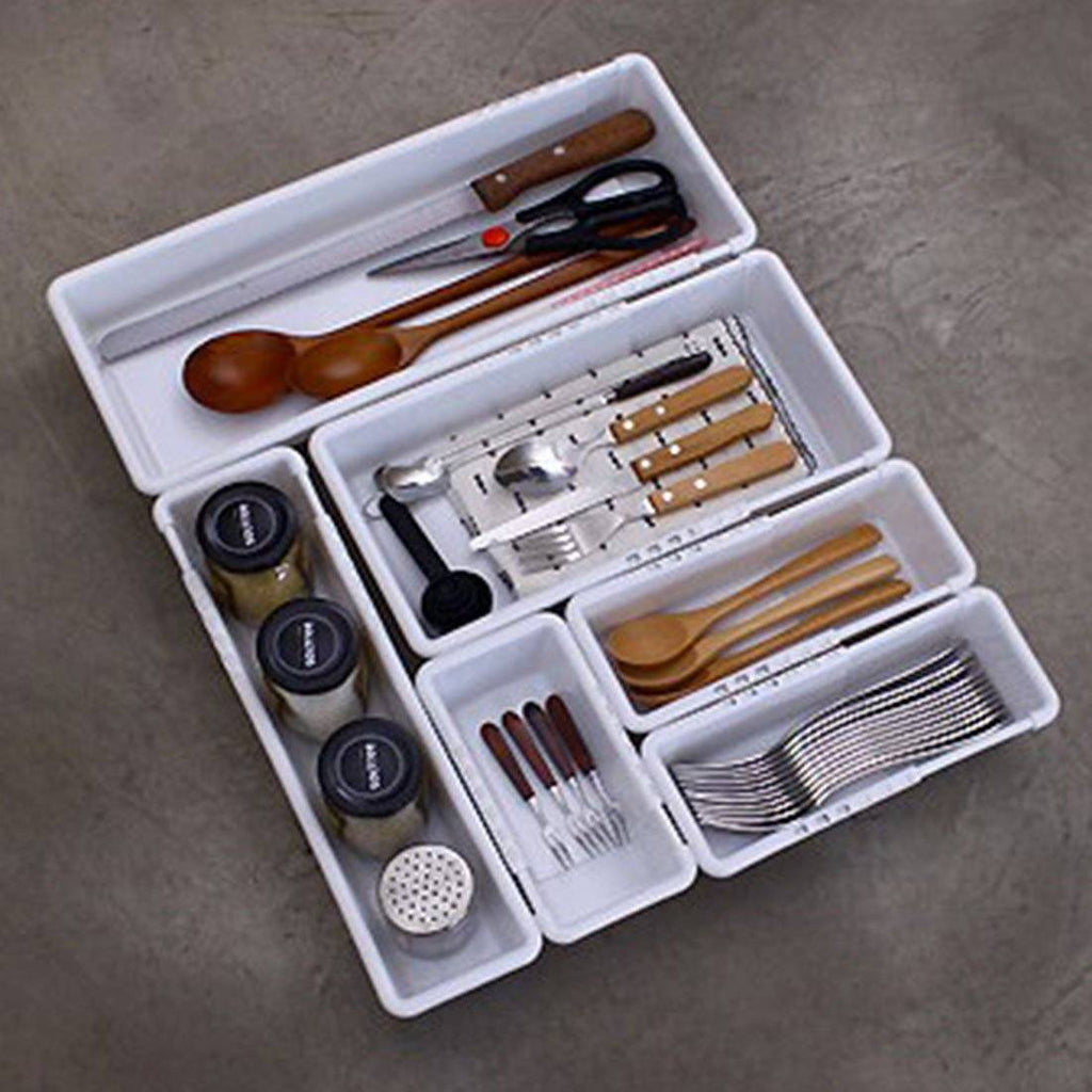 HARRA HOME Expandable Drawers Organizer, Adjustable cutlery