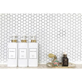 HARRA HOME Modern Gold Design Shower Dispenser Sets, 27 Oz Refillable Bottles With Pumps, Pack Of 3
