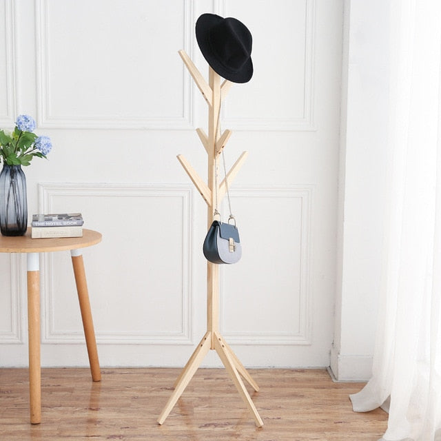 Fashion Furniture Hat Rack Solid Wood Hat Stand for Living Room, Display Stands Scarves Hats Bags Coat Shelf Clothes Hanger