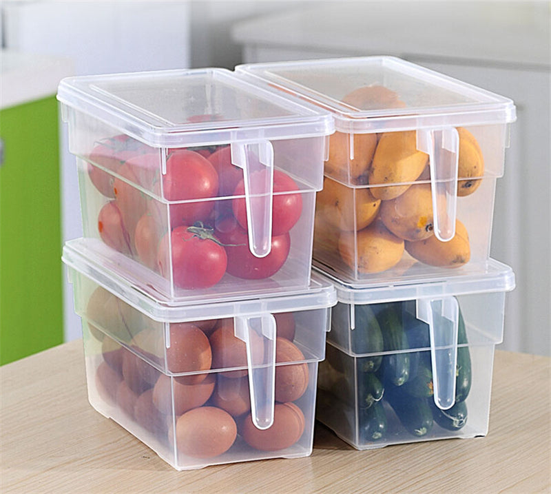 Kitchen Transparent Storage Box Grains Beans Storage Contain Sealed Home Organizer Food Container Refrigerator Storage Boxes