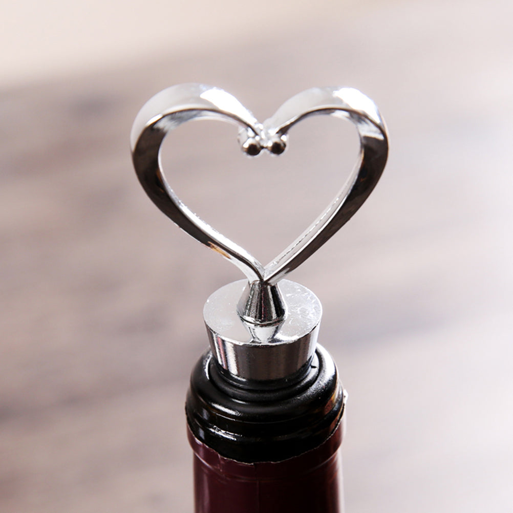 Heart Shaped Elegant Wine Stopper of cork, bottle stopper Wedding Favors wedding decoration