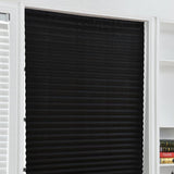 Interior window blinds,  Self-Adhesive Pleated Blinds Half Blackout Windows Curtains for Bathroom Kitchen Balcony Shades For Coffee/Office Door