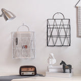 Nordic Metal Gold Magazine rack & Newspaper stand, Wall Hanging Elegant Storage Basket Organizer