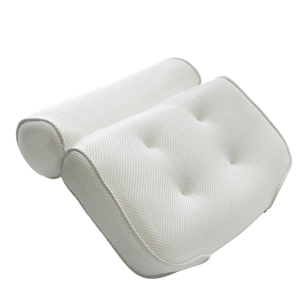 Mesh Headrest Backrest Bathroom Bathtub Pillow Non-Slip Cushioned Bath Tub Spa Pillow With Suction Cups Bath Cushion