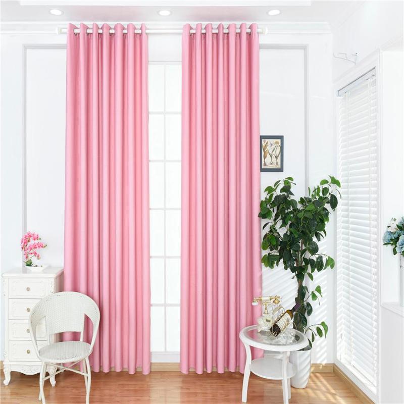 Interior textile window blinds Solid Color, Home Blackout Curtain Decorative Living Room Office Window Blind Shading Screen