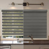 Simple Fabric Double Layer Zebra Customized Roller Blinds For Room Kitchen