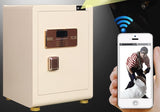 Fingerprint facial recognition safe Lockers, Cellphone wireless app remote monitor video control wifi office home electronic locker safes