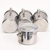 Storage Bottles & Jars - Stainless Steel Airtight Sealed Canister Coffee Bean Flour Tea Container Jar Box S-XL Size