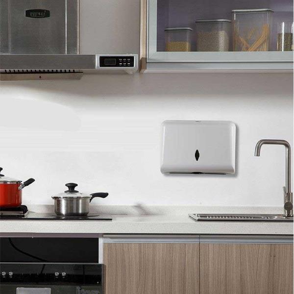 Towel dispenser wall-mounted bathroom hotel nail-free fixed hand towel tray